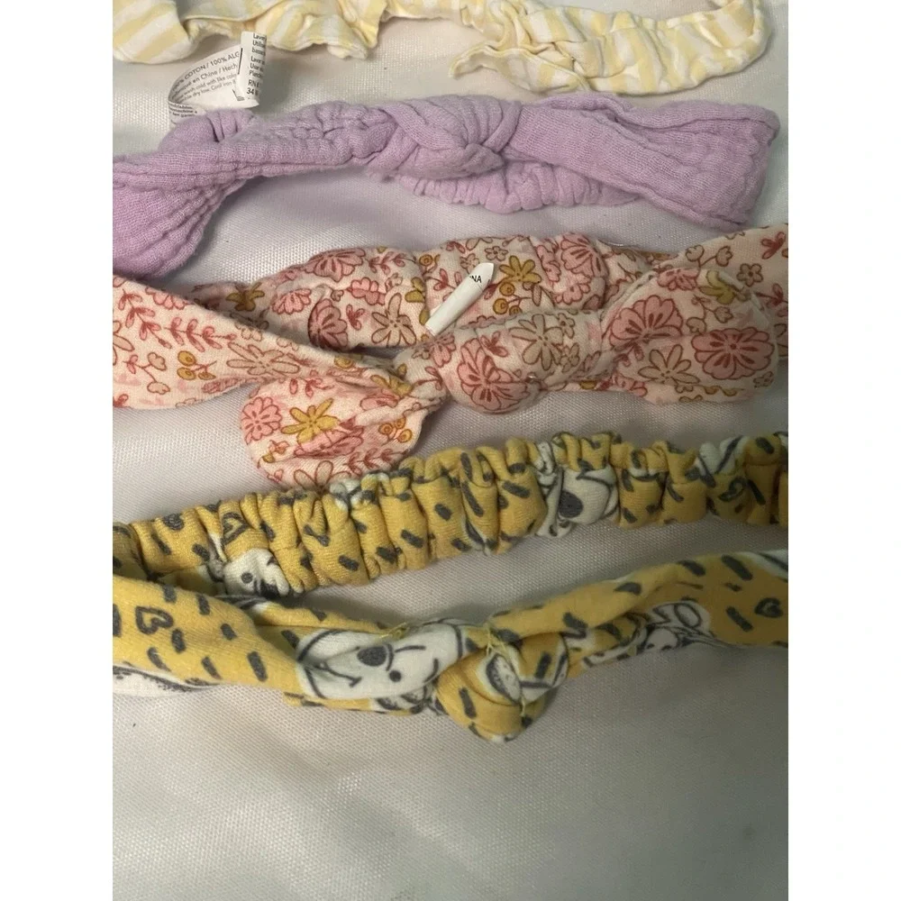 11  Colorful Bow Headbands set‎ baby toddler girl nylon bulk  lot BinR